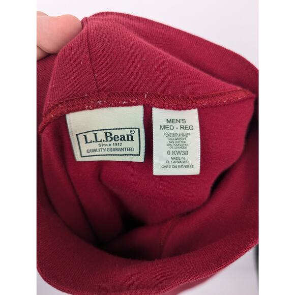 Vintage EUC L.L. Bean Red Turtleneck Men's Sweater Size Medium M - Picture 5 of 5